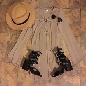 ***SOLD***NYTT Brand Bell Sleeve Jersey Dress